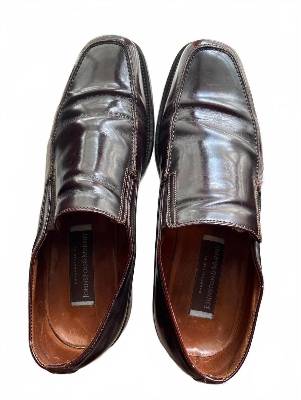 Handcrafted in Italy Johnston & Murphy Brown Loafers 12M